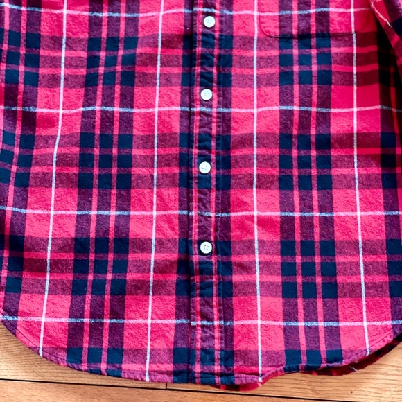 Men’s Polo Jeans Co Ralph Lauren Red and Black Plaid Flannel Shirt Size M - Picture 7 of 11